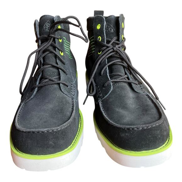 Nike ACG Kingman Boots Mens 2012 Black Volt Leather Suede 525387-030 Y2K NEW main image 10